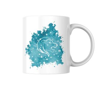 Preview: Personalisierte Sternzeichen-Tasse mit witzigen „Nährwertangaben“ – Ein einzigartiges Geschenk für Astrologie-Fans Preview: Weiße Tasse mit dem Sternzeichen-Symbol Löwe auf einem türkisfarbenen, sternenklaren Hintergrund. Ein ideales, personalisierbares Geschenk für Löwen und Astrologie-Enthusiasten.