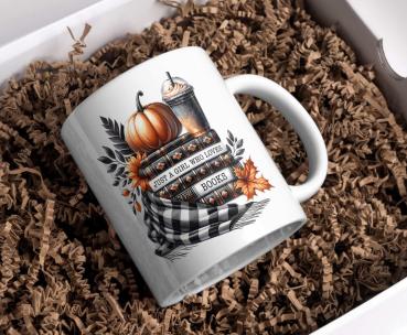 Preview: Herbst/Halloween Tasse für Bücherliebhaber - Just a Girl Who Loves Books Preview: Herbst/Halloween Tasse für Bücherliebhaber - Just a Girl Who Loves Books