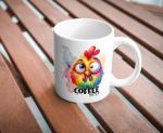 Kaffee-Huhn-Tasse "No Coffee, No Talk"